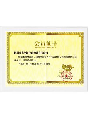 GSM協(xié)會(huì)會(huì)員證書(shū)